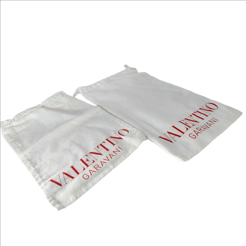 Valentino Garavani White and Red Dust Bags